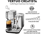 SAGE Sage Vertuo Creatista Brushed Aluminium SVE850BSS4EGE1 - Machine à capsules - Inox