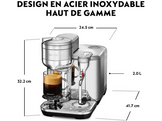 SAGE Sage Vertuo Creatista Brushed Aluminium SVE850BSS4EGE1 - Machine à capsules - Inox