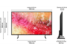 Charger l&#39;image dans la galerie, SAMSUNG 65&quot; EDGE LED 4K Smart TV 65DU7100 (2024)
