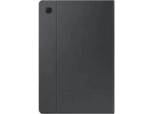 Charger l&#39;image dans la galerie, Housse de tablette gris foncé avec une découpe pour la caméra et un petit logo &#39;SAMSUNG&#39;.
