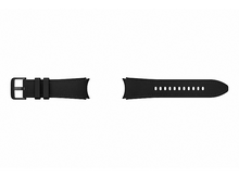 Charger l&#39;image dans la galerie, SAMSUNG Bracelet Hybrid Vegan Leather Band pour Galaxy Watch 4 / 5 / 6 S/M Noir (ET-SHR95SBEGEU)
