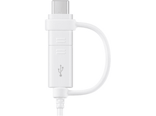 Charger l&#39;image dans la galerie, SAMSUNG Câble USB-A - microUSB - USB-C 1.5 m Blanc (EP-DG930DWEGWW)
