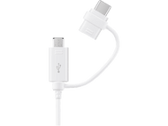 SAMSUNG Câble USB-A - microUSB - USB-C 1.5 m Blanc (EP-DG930DWEGWW)