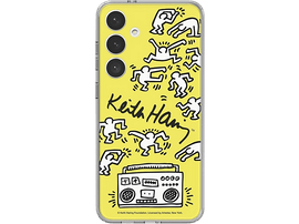 SAMSUNG Carte Flipsuit Galaxy S24 Plus Keith Haring Jaune (GP-TOS926SBBYW)