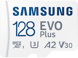 SAMSUNG Carte mémoire microSD Evo Plus (2021) 128 GB V30 (MB-MC128KA/EU)