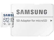 Charger l&#39;image dans la galerie, SAMSUNG Carte mémoire microSD Evo Plus (2021) 512 GB V30 (MB-MC512KA/EU)
