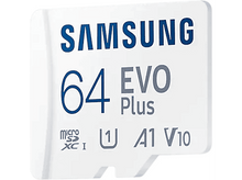 Charger l&#39;image dans la galerie, SAMSUNG Carte mémoire microSD Evo Plus (2021) 64 GB Class 10 (MB-MC64KA/EU)
