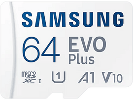 SAMSUNG Carte mémoire microSD Evo Plus (2021) 64 GB Class 10 (MB-MC64KA/EU)