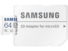 Charger l&#39;image dans la galerie, SAMSUNG Carte mémoire microSD Evo Plus (2021) 64 GB Class 10 (MB-MC64KA/EU)
