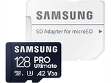 SAMSUNG Carte mémoire microSD Pro Ultimate 128 GB avec adaptateur SD (MB-MY128SA/WW)