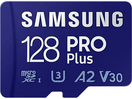 SAMSUNG Carte mémoire Pro PLUS microSDXC 128 GB Class 10 UHS-I (MB-MD128KA/EU)