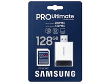 Charger l&#39;image dans la galerie, SAMSUNG Carte mémoire SDXC Pro Ultimate 128 GB avec adaptateur (MB-SY128SB/WW)
