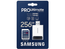 Charger l&#39;image dans la galerie, SAMSUNG Carte mémoire SDXC Pro Ultimate 256 GB avec adaptateur (MB-SY256SB/WW)
