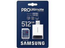 Charger l&#39;image dans la galerie, SAMSUNG Carte mémoire SDXC Pro Ultimate 512 GB avec adaptateur (MB-SY512SB/WW)
