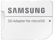 Charger l&#39;image dans la galerie, Un adaptateur de carte SD blanc pour cartes microSD de Samsung. Le nom SAMSUNG est imprimé sur la carte.
