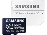 SAMSUNG Carte mémoire microSD Pro Ultimate 512 GB avec adaptateur SD (MB-MY512SA/WW)