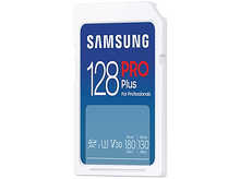 Charger l&#39;image dans la galerie, Carte SD blanche et bleue, texte et logo visibles. Fond blanc.
