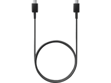 Charger l&#39;image dans la galerie, Un câble USB-C noir, enroulé avec deux connecteurs noirs à chaque extrémité.
