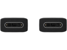 Charger l'image dans la galerie, Deux connecteurs USB-C noirs, avec broches dorées, côte à côte, sur fond blanc.
