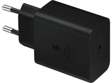 Charger l&#39;image dans la galerie, SAMSUNG Chargeur secteur + Câble USB-C Super Fast Charging 45 W Noir (EP-T4510XBEGEU)
