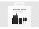 SAMSUNG Chargeur USB-C avec câble 45W Noir (EP-T4511XBEGEU)