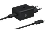 Chargeur noir avec câble, texte « Super Fast Charging » et « Low Standby ».