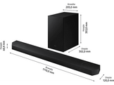 SAMSUNG Cinematic Q-series soundbar - Barre de son + Subwoofer (HW-Q700B)