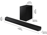SAMSUNG Cinematic Q-series soundbar - Barre de son + Subwoofer (HW-Q700B)