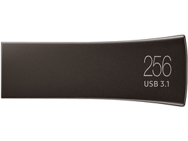 SAMSUNG Clé USB 3.1 256 GB BAR Plus (2020) Gris (MUF-256BE4/APC)