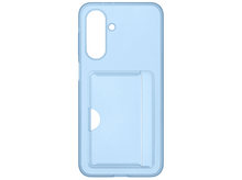 Charger l&#39;image dans la galerie, Un étui de téléphone bleu clair avec une fente pour carte est visible.
