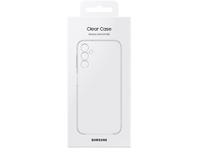 Charger l'image dans la galerie, Boîte blanche pour une coque de téléphone transparente. Le contour de la coque est visible. Le logo Samsung est présent.
