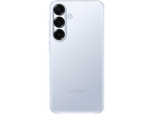 Charger l&#39;image dans la galerie, Dos de téléphone bleu clair avec triple caméra et logo Samsung.
