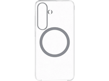 Charger l&#39;image dans la galerie, Coque de téléphone blanche avec un cercle. Elle a un trou pour la caméra.
