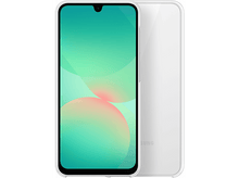 Charger l&#39;image dans la galerie, Téléphone blanc avec un écran dégradé vert et rose.
