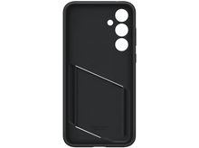 Charger l&#39;image dans la galerie, Coque de téléphone noire avec trous pour caméra et fente pour carte.
