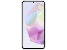 Charger l'image dans la galerie, Un smartphone avec un étui de couleur claire, montrant un motif abstrait coloré.
