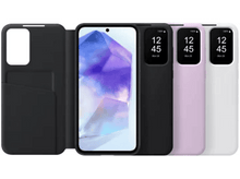 Charger l&#39;image dans la galerie, SAMSUNG Cover Galaxy A55 Smart View Wallet Mauve (EF-ZA556CVEGWW)
