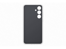 Charger l&#39;image dans la galerie, Coque de téléphone gris foncé avec cadre blanc. La coque a une découpe pour l&#39;appareil photo.
