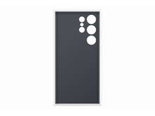 Charger l'image dans la galerie, Coque de téléphone avec dos gris foncé. Cadre blanc avec découpes pour objectifs et flash.
