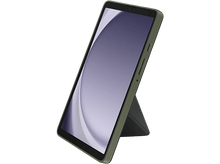 Charger l&#39;image dans la galerie, Tablette dans un étui avec un support, fond noir.
