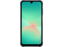 Charger l&#39;image dans la galerie, Smartphone noir avec écran affichant un dégradé vert et rose.
