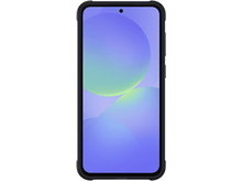 Charger l&#39;image dans la galerie, Smartphone noir avec un dégradé bleu et vert. Le téléphone est isolé sur fond blanc.
