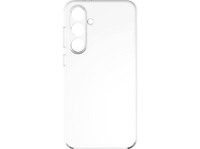 Charger l'image dans la galerie, Une coque de téléphone blanche avec une découpe pour l'appareil photo et des lentilles sur fond noir.
