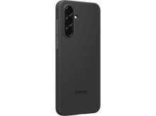 Charger l&#39;image dans la galerie, Un téléphone Samsung noir avec trois caméras et le logo Samsung sur fond noir.
