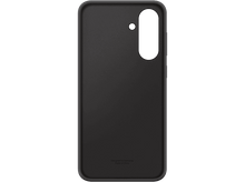 Charger l&#39;image dans la galerie, Coque de téléphone noire, dos uni avec découpe pour caméra, sur fond noir.
