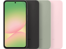 Charger l&#39;image dans la galerie, Quatre téléphones en rangée : noir, gris foncé, vert et rose. Écrans.
