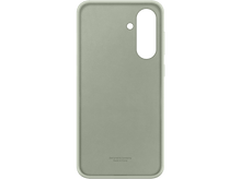 Charger l&#39;image dans la galerie, Une coque de téléphone vert clair. Vue arrière. Fond noir.
