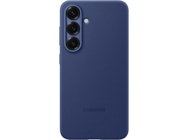 Une coque de téléphone bleu marine avec trois objectifs d