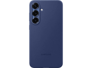 Coque de téléphone bleu foncé avec trois objectifs d'appareil photo. Logo Samsung en bas.