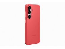 Charger l&#39;image dans la galerie, Coque de téléphone rouge, vue arrière, présentant trois caméras et le logo Samsung.
